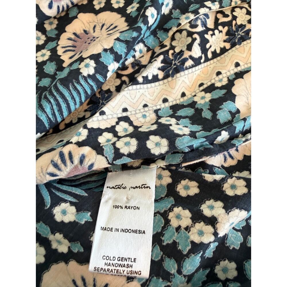 Natalie Martin Fiore Maxi Dress Pellicano Blue Floral Boho - Picture 7 of 7
